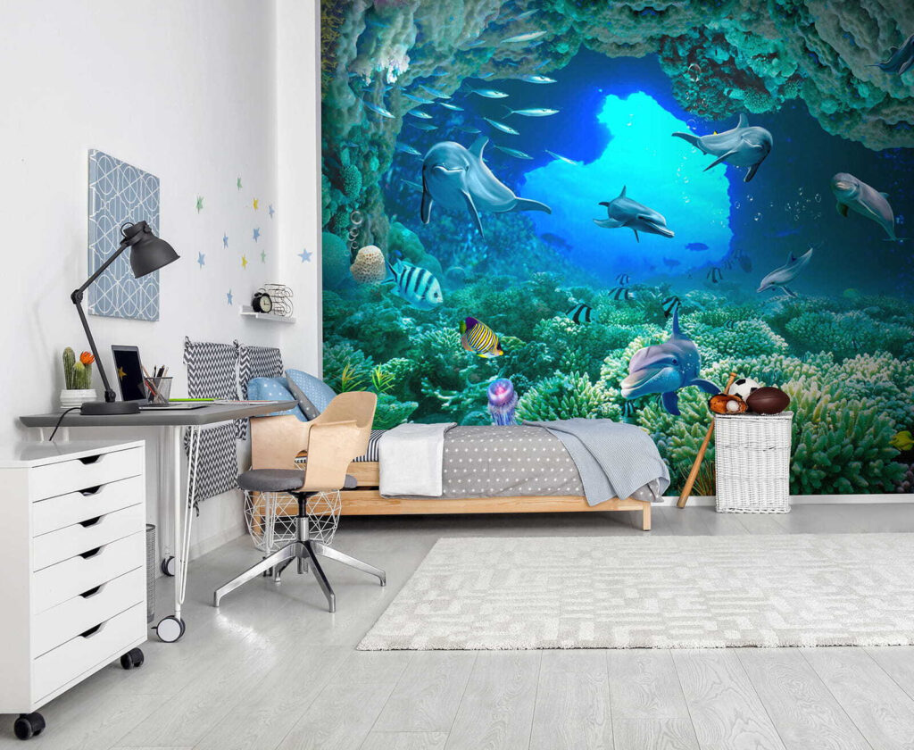 Delfini tra i coralli — ambiente 8
