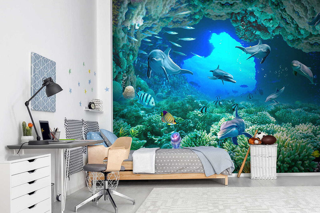 Delfini tra i coralli — ambiente 12