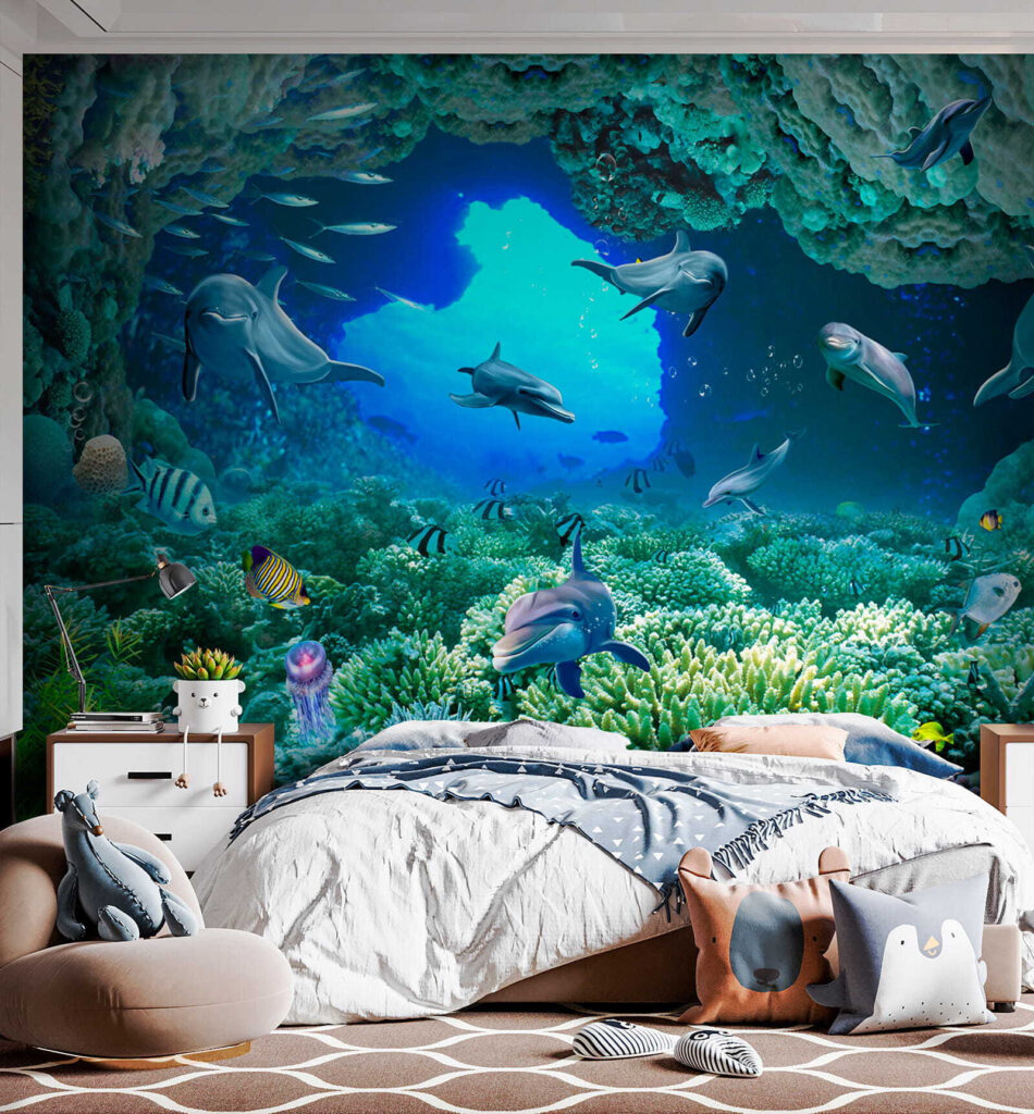 Delfini tra i coralli — ambiente 9