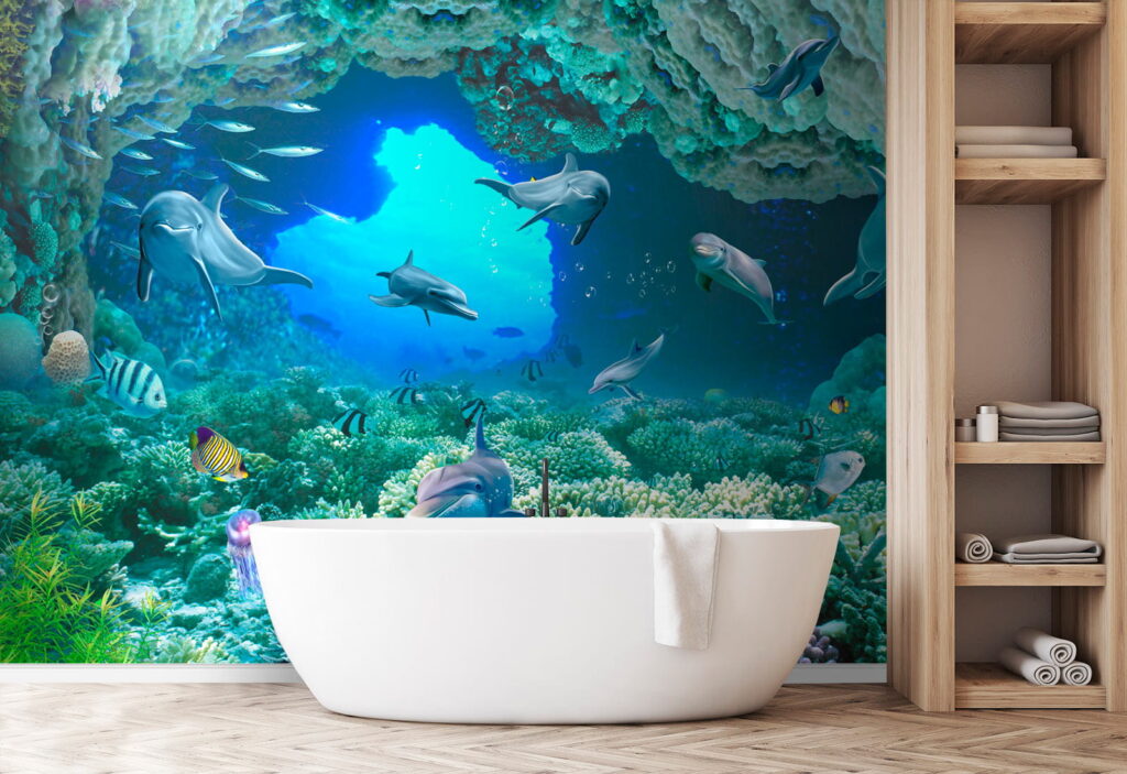Delfini tra i coralli — ambiente 10