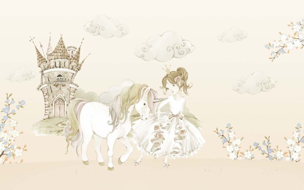 Principessa con l’unicorno — design completo