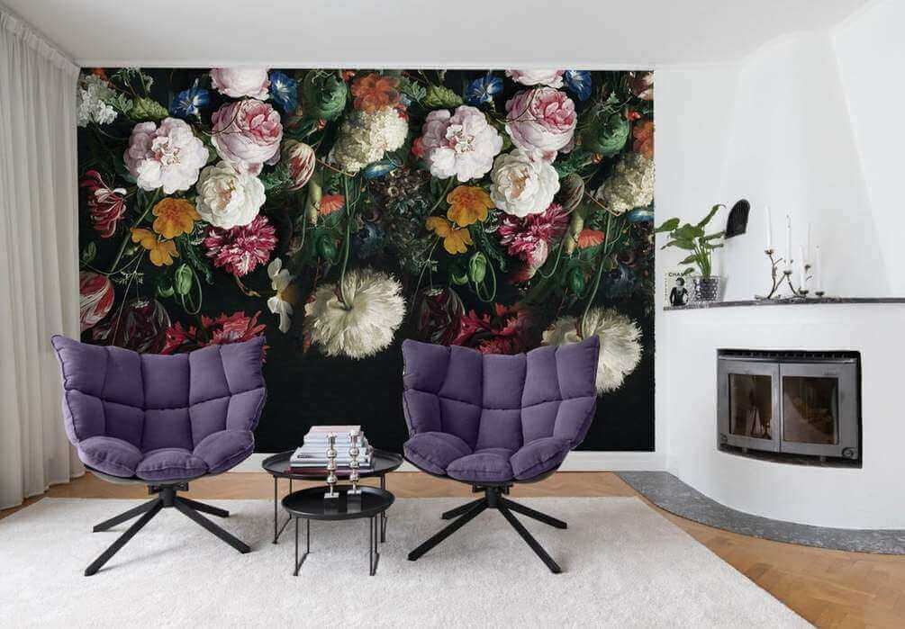 Bouquet scuro ripetuto — ambiente 3