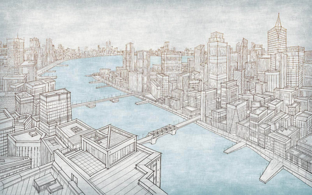Città sul fiume — design completo