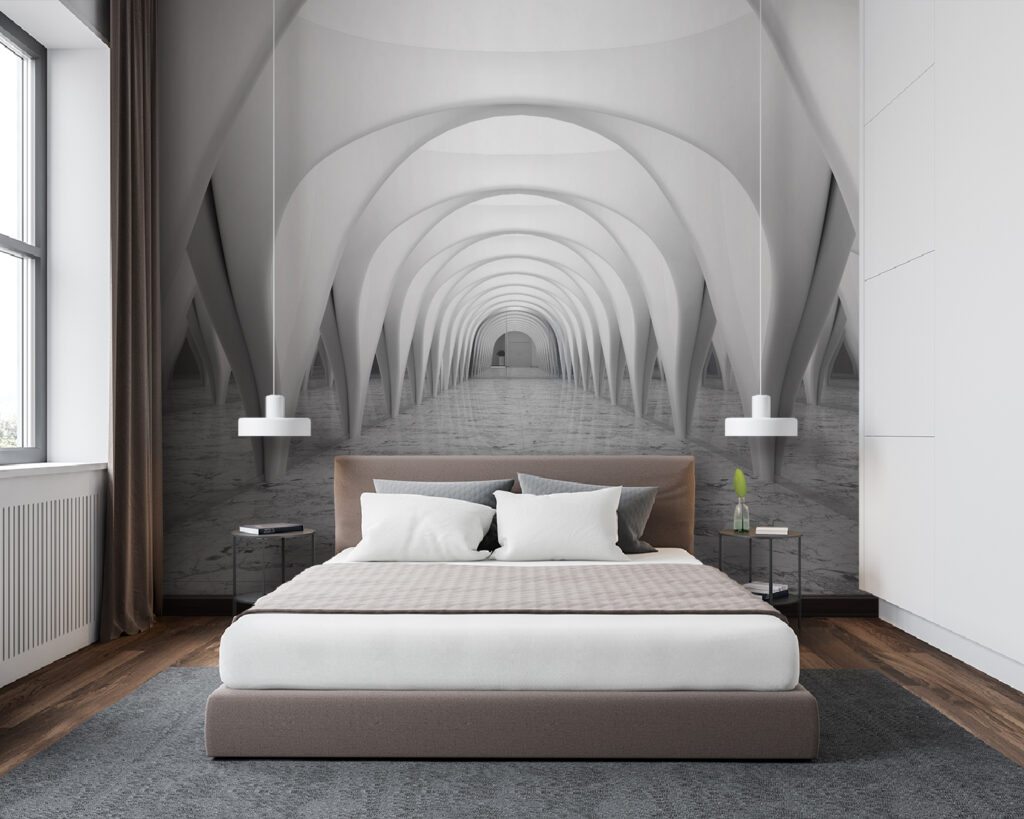 Archi bianchi riflessi — ambiente 1