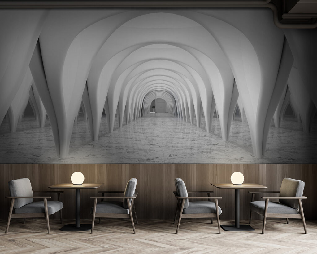 Archi bianchi riflessi — ambiente 5