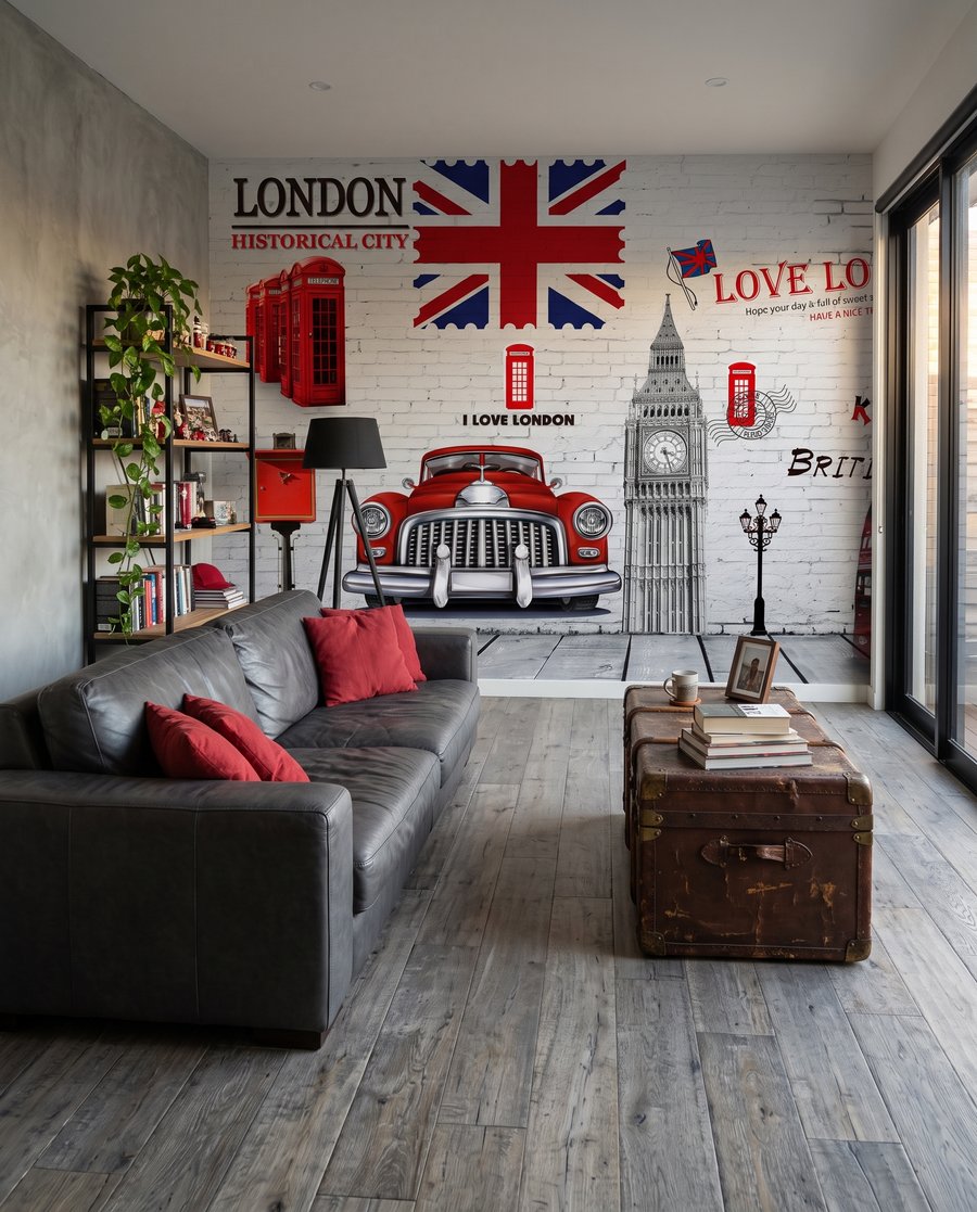 Londra con accenti rossi — ambiente 3