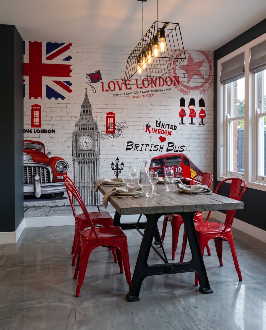 Londra con accenti rossi — ambiente 5