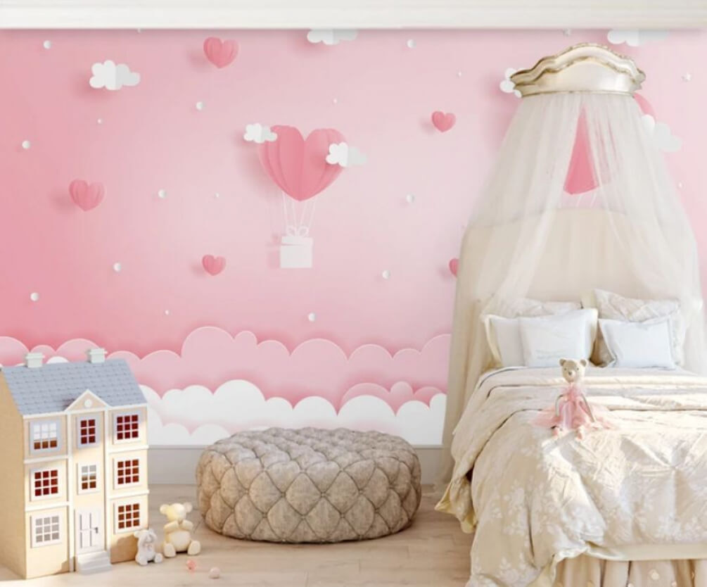 Palloncini a cuore rosa — ambiente 1