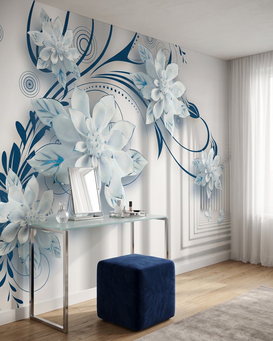 Fiori lungo i corridoi in un ambiente