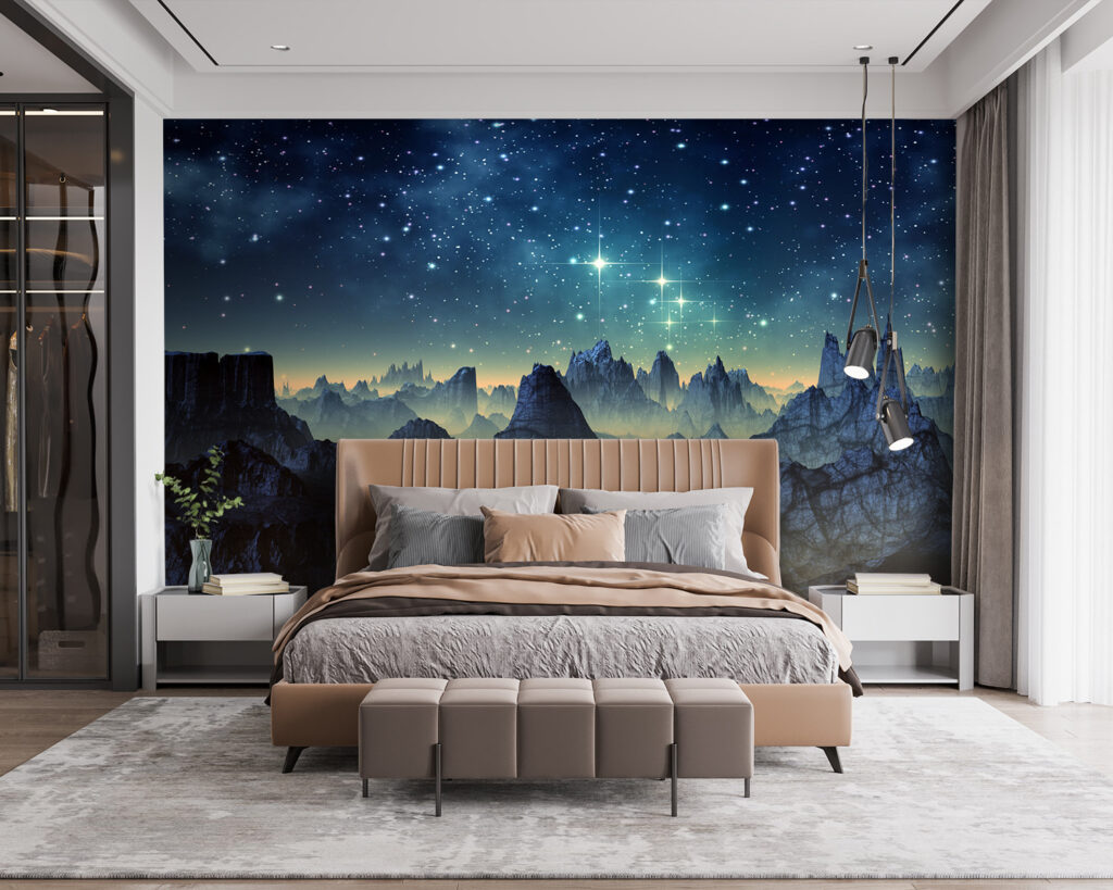Stelle sopra creste frastagliate — ambiente 2