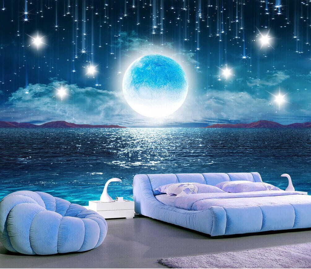 Luna sul mare blu — ambiente 1