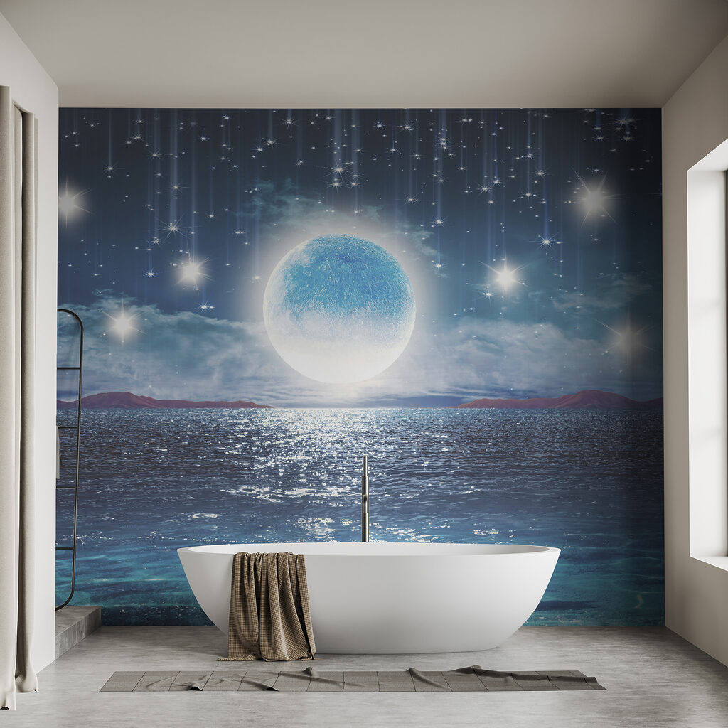 Luna sul mare blu — ambiente 3