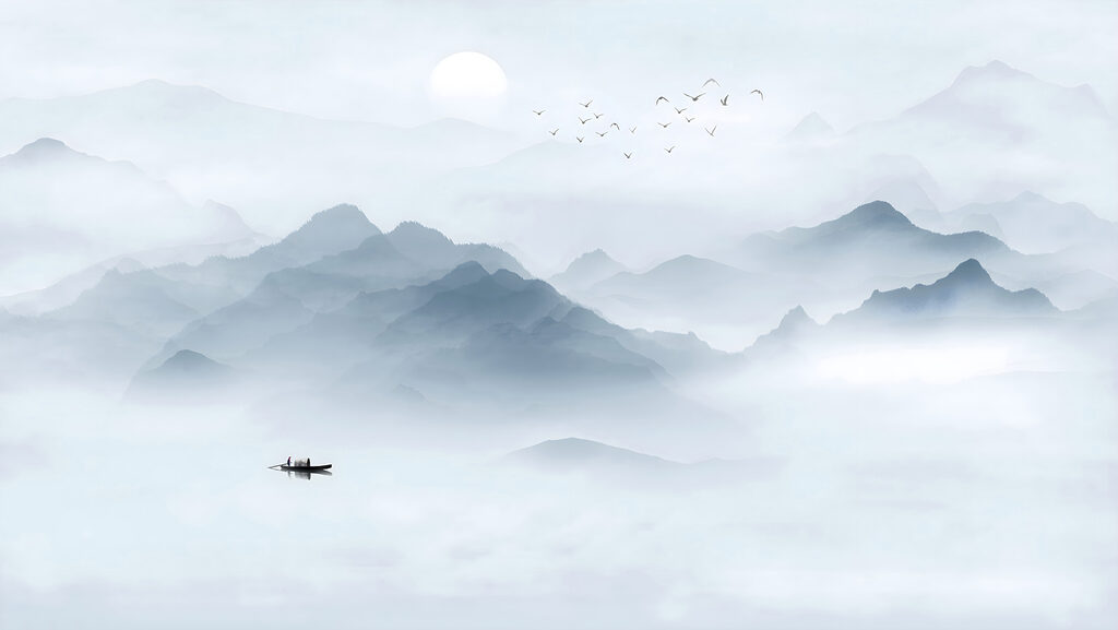 Barchetta nella nebbia — design completo