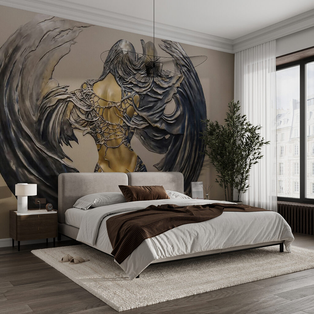 Figura alata tra ornamenti — ambiente 8
