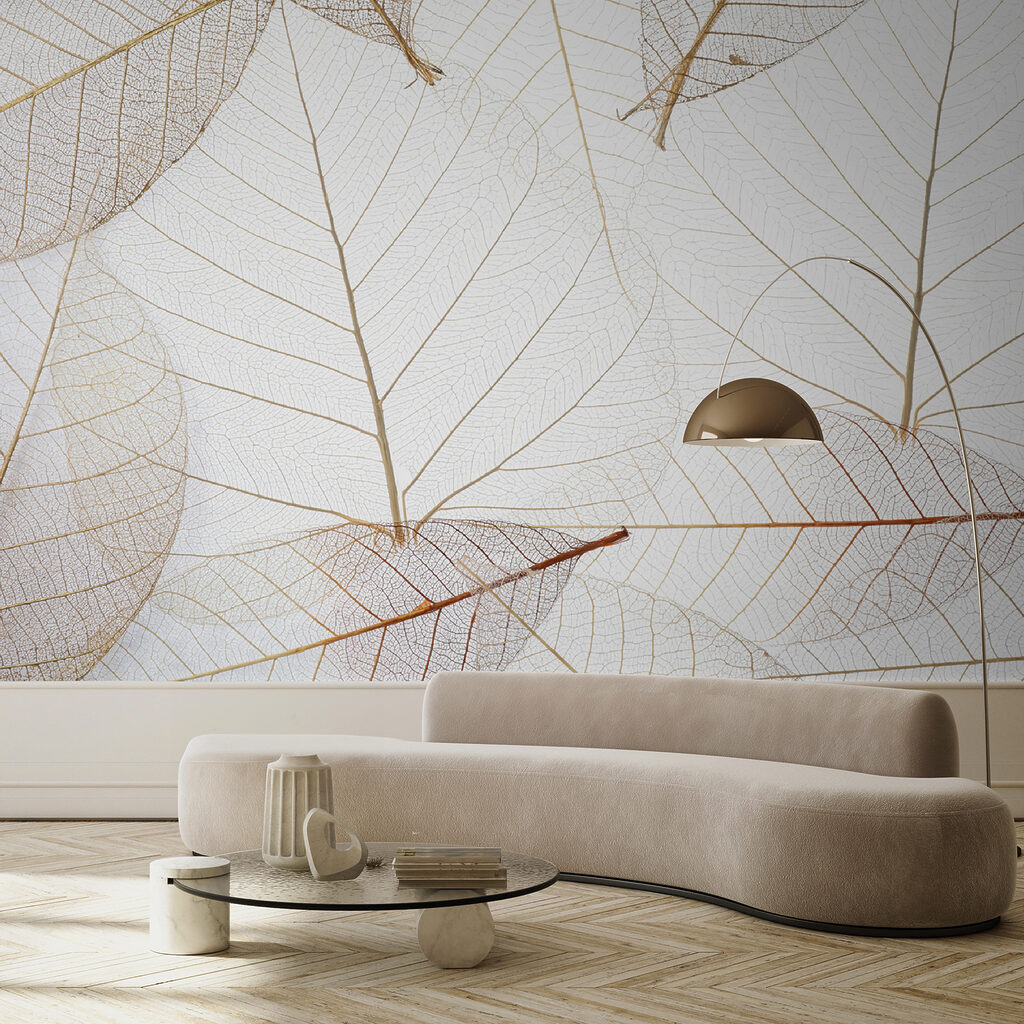 Foglie in linee dorate — ambiente 2