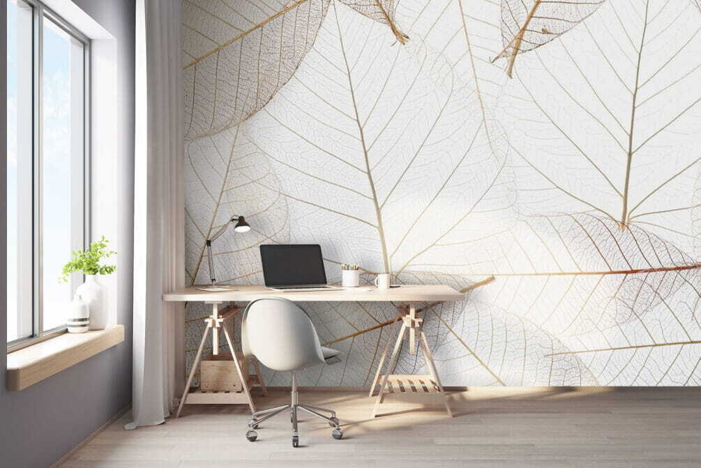 Foglie in linee dorate — ambiente 1