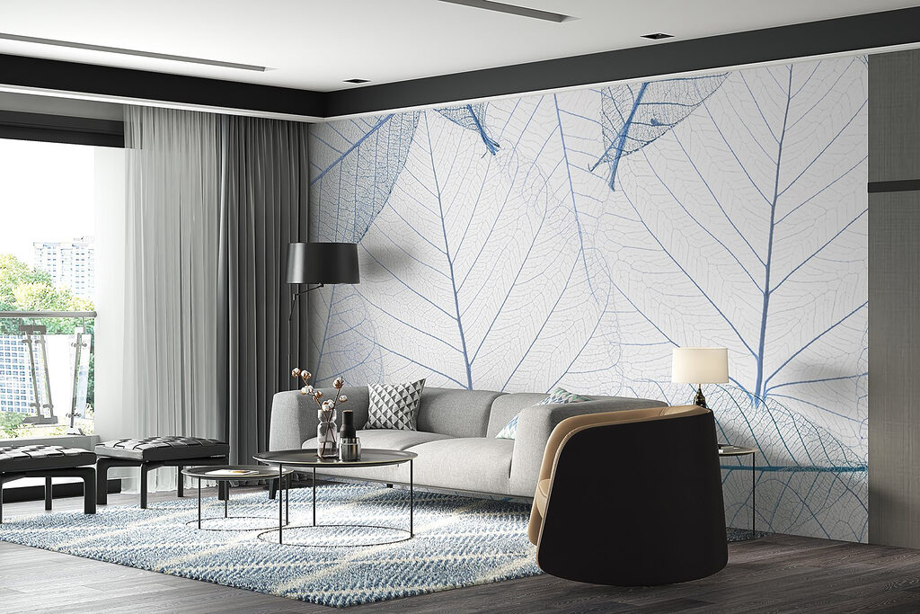 Foglie in linee dorate — ambiente 2