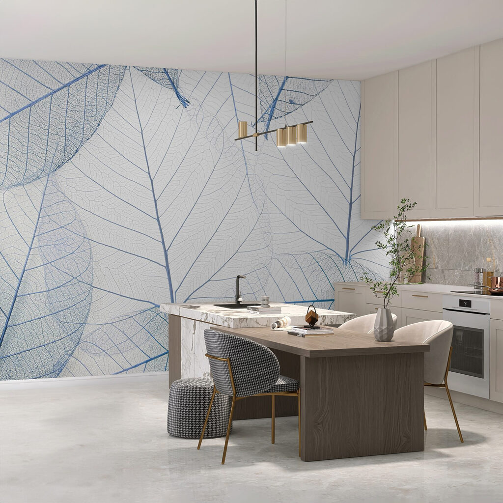 Foglie in linee dorate — ambiente 3