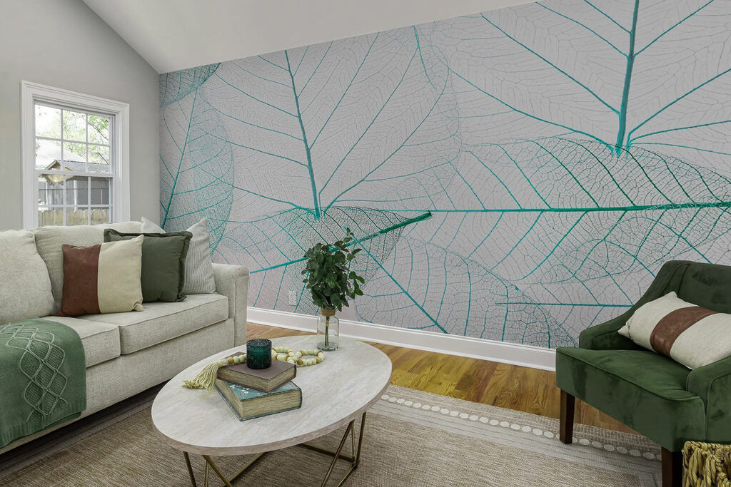 Foglie in linee dorate — ambiente 2
