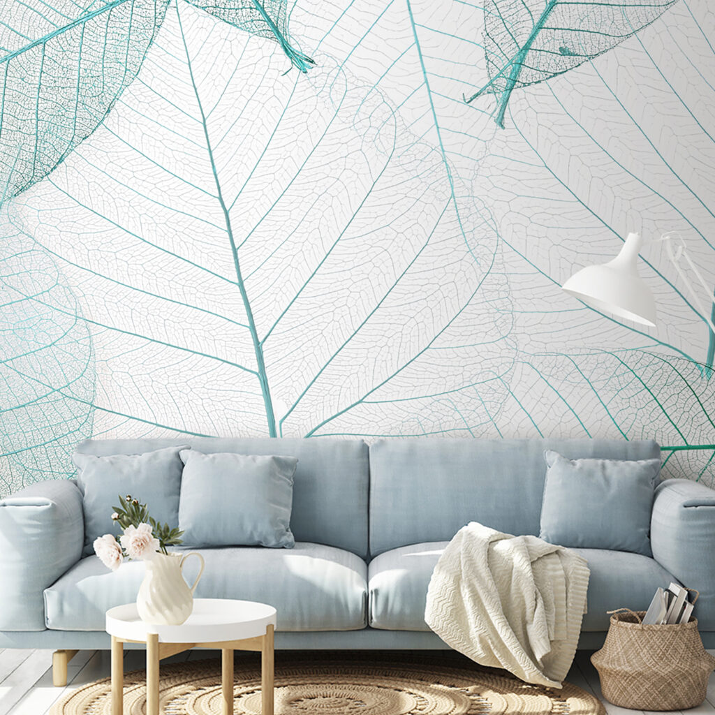 Foglie in linee dorate — ambiente 1