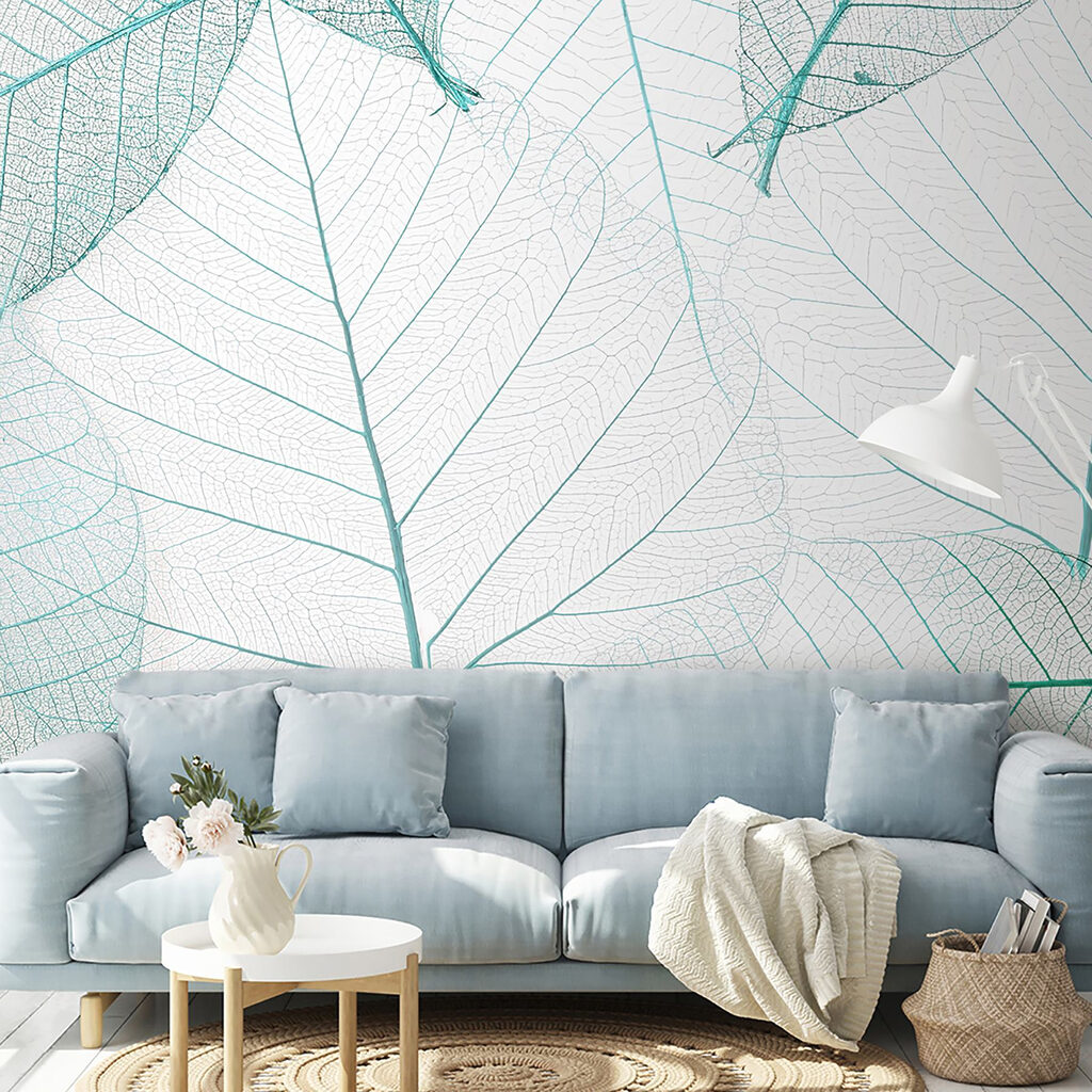Foglie in linee dorate — ambiente 3