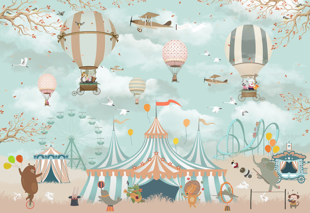 Palloncini sopra il circo — design completo