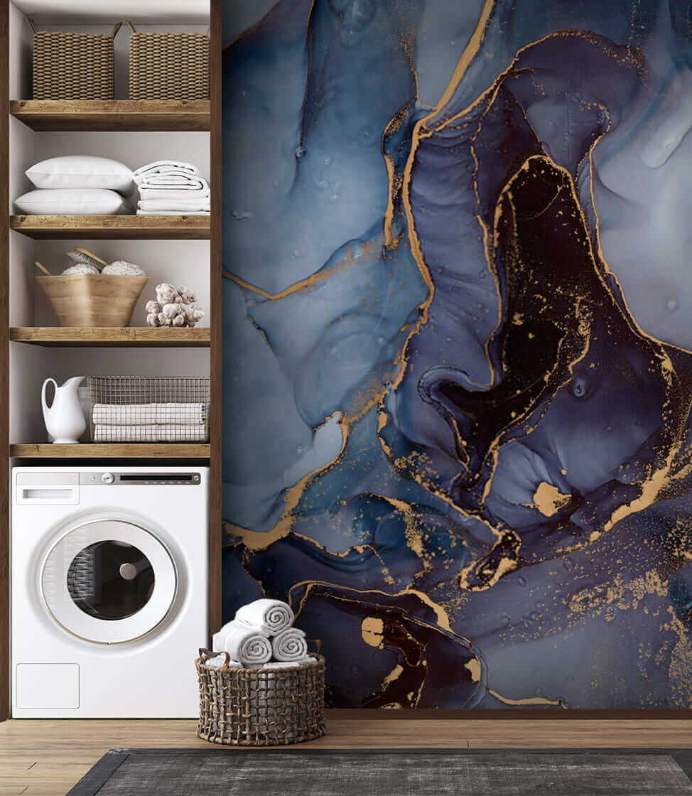 Blu con linee dorate — ambiente 5