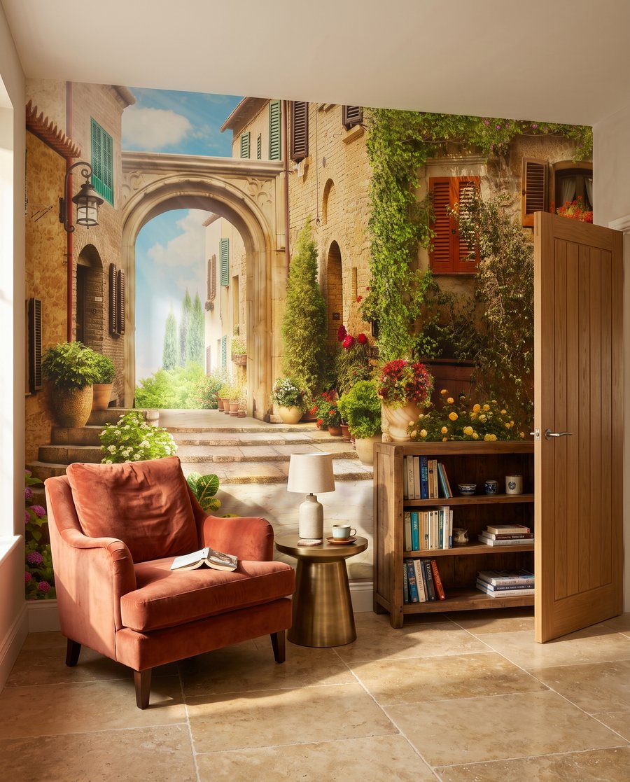 Cortile pieno di sole — ambiente 4