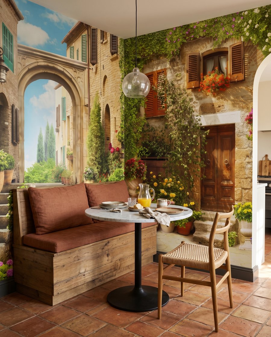 Cortile pieno di sole — ambiente 5