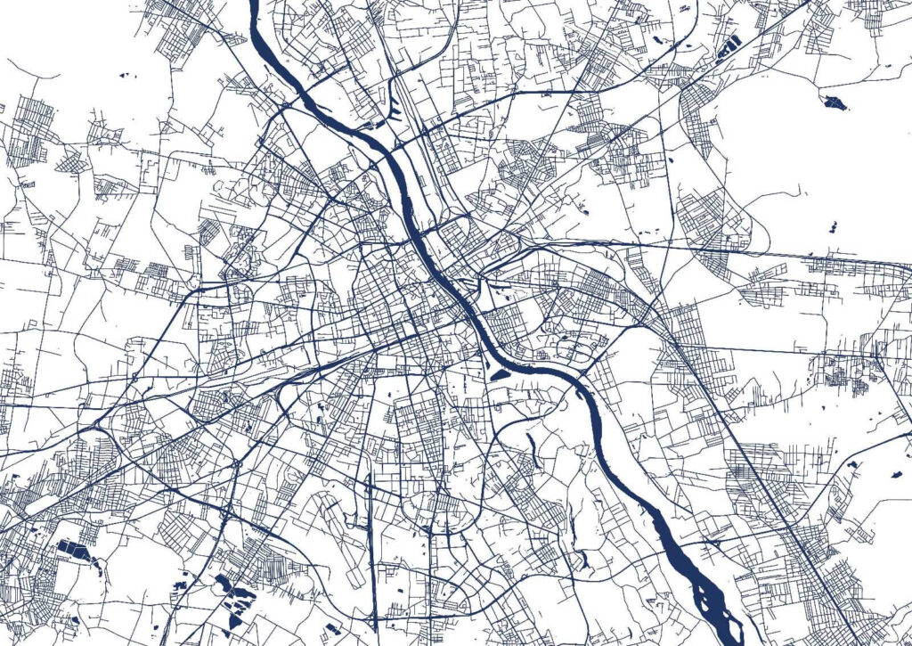Pianta della città — design completo