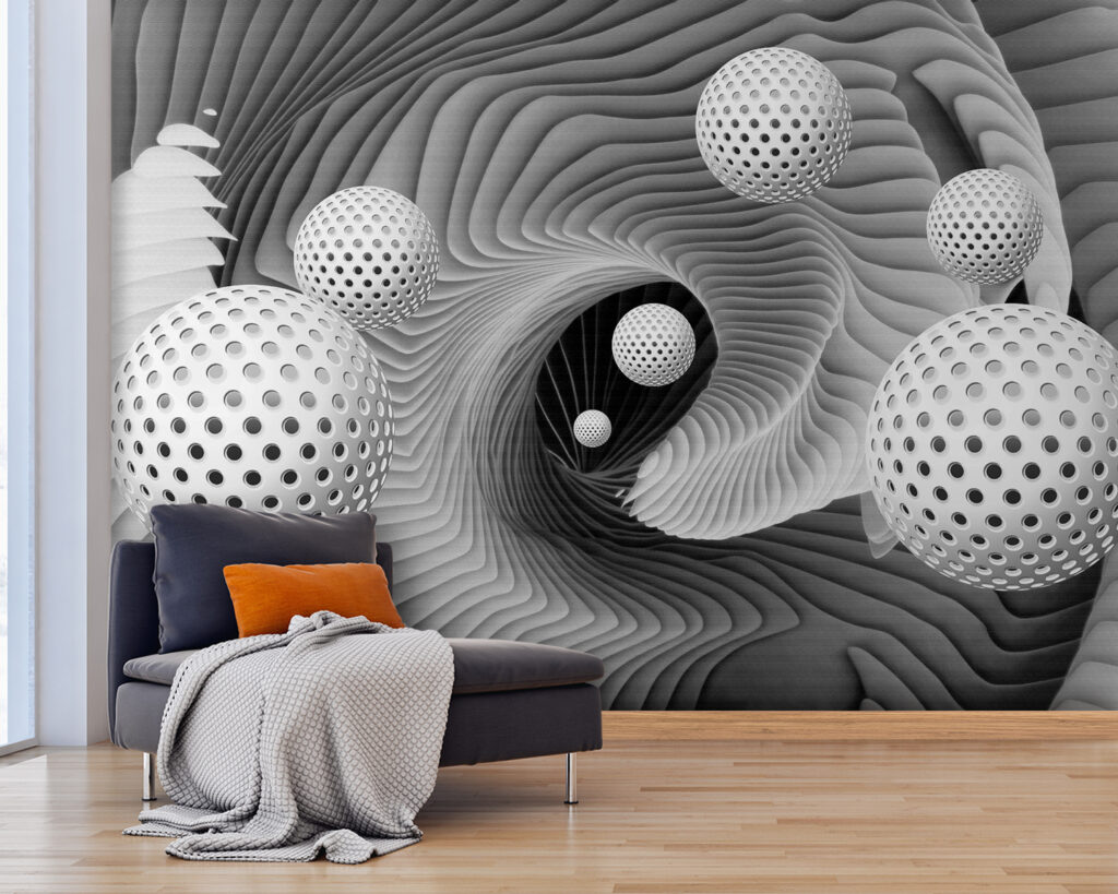 Sfere forate tra nervature — ambiente 3