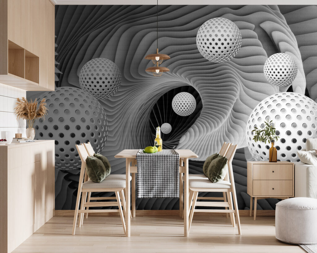 Sfere forate tra nervature — ambiente 1