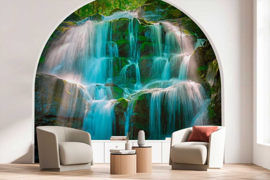 Cascate sopra rocce muschiose — ambiente 5