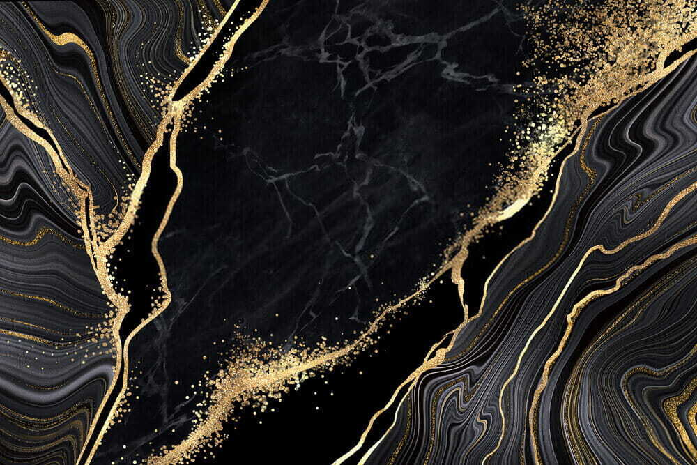 Fratture dorate su nero — design completo