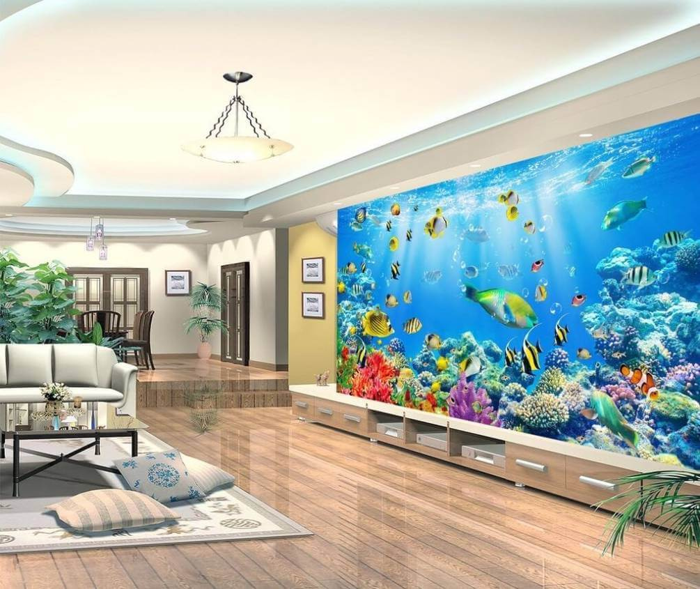 Pesci nella luce blu — ambiente 1