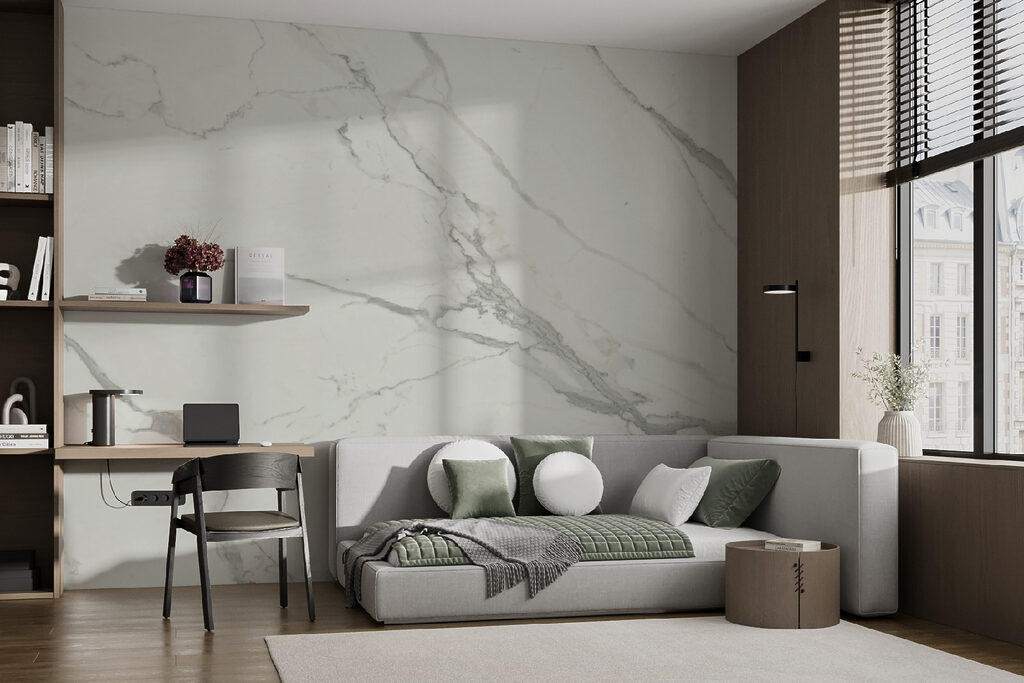 Venature grigie su crema — ambiente 2