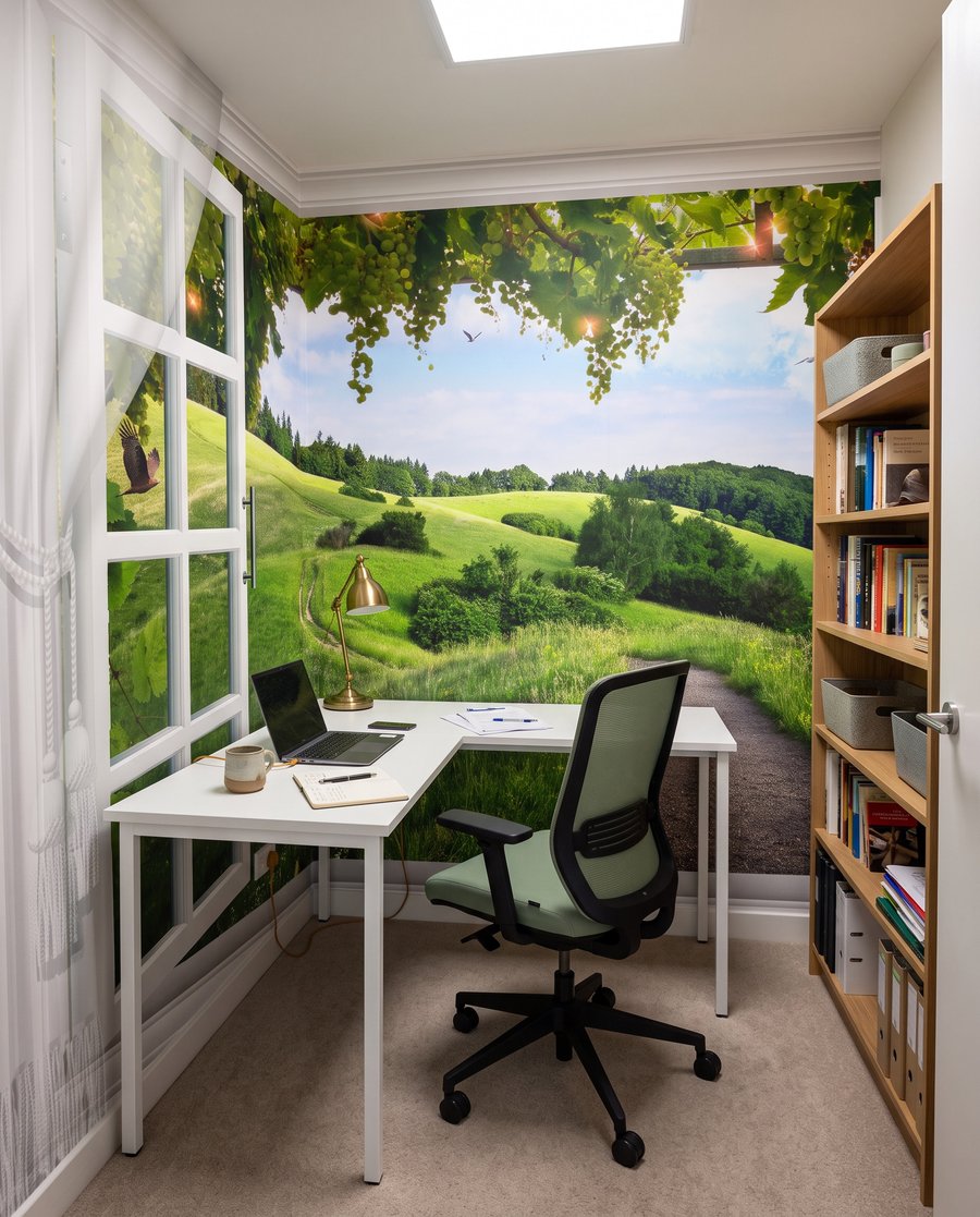Finestra sulle colline verdi — ambiente 4