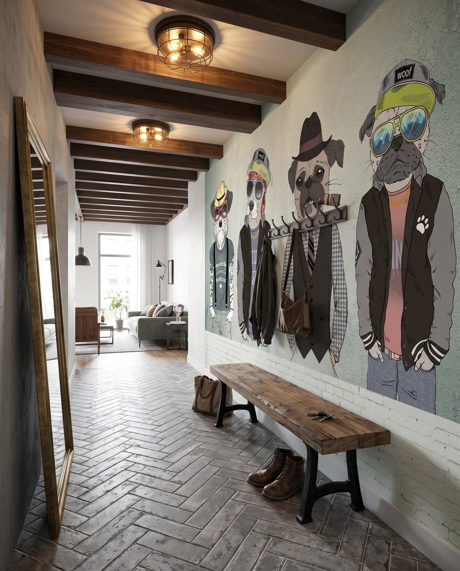Amici con cappello — ambiente 3
