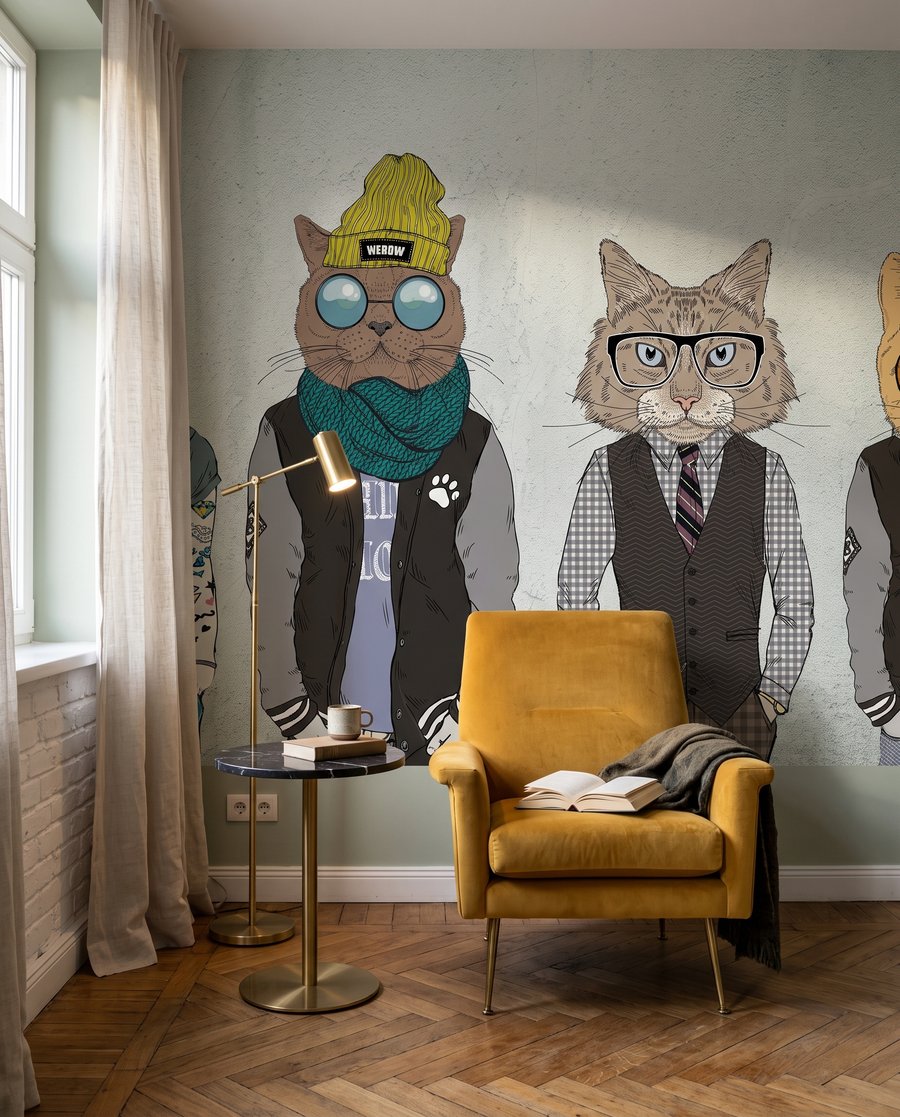 Amici con cappello — ambiente 3