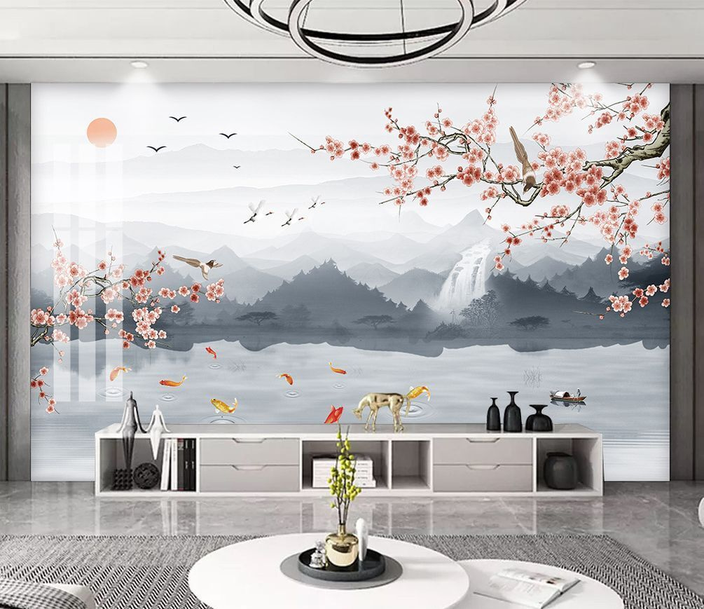 Pesci koi nel lago — ambiente 1