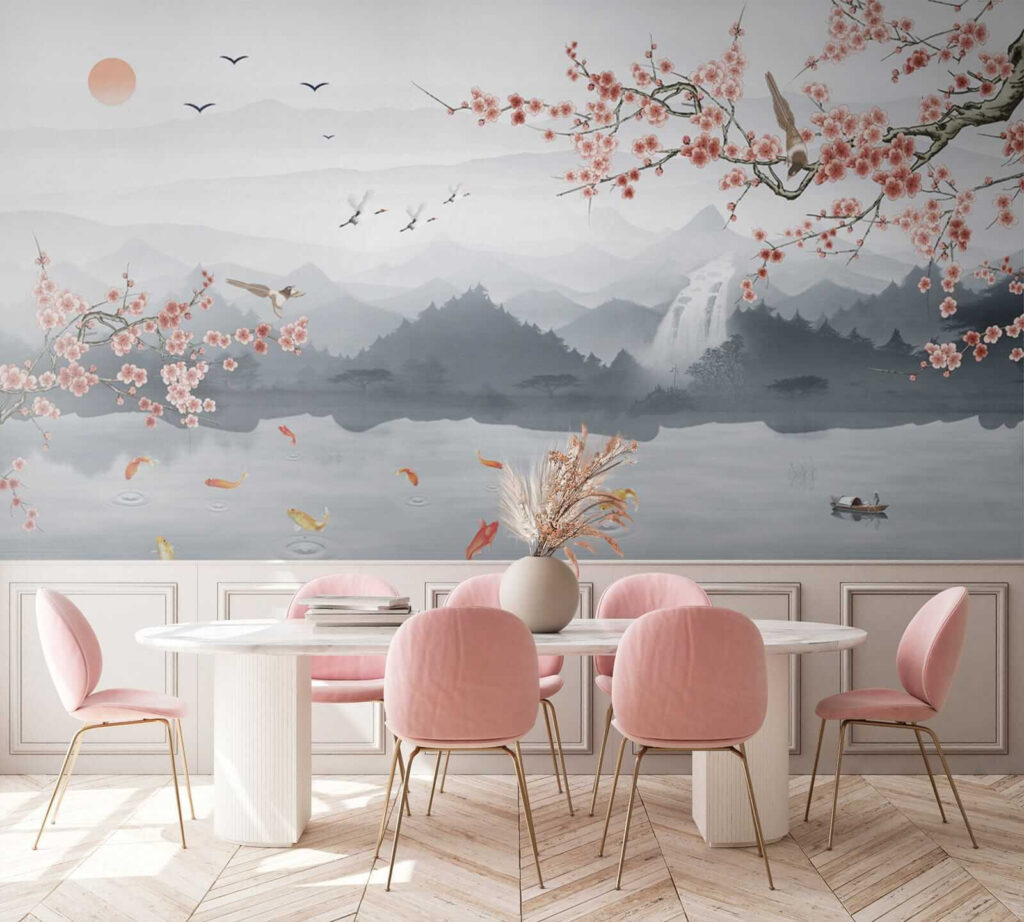 Pesci koi nel lago — ambiente 3