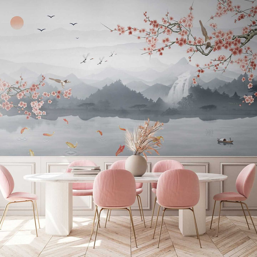Pesci koi nel lago — ambiente 6