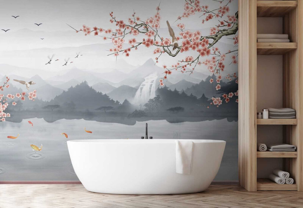 Pesci koi nel lago — ambiente 4