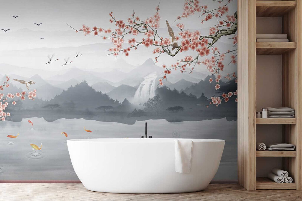 Pesci koi nel lago — ambiente 7