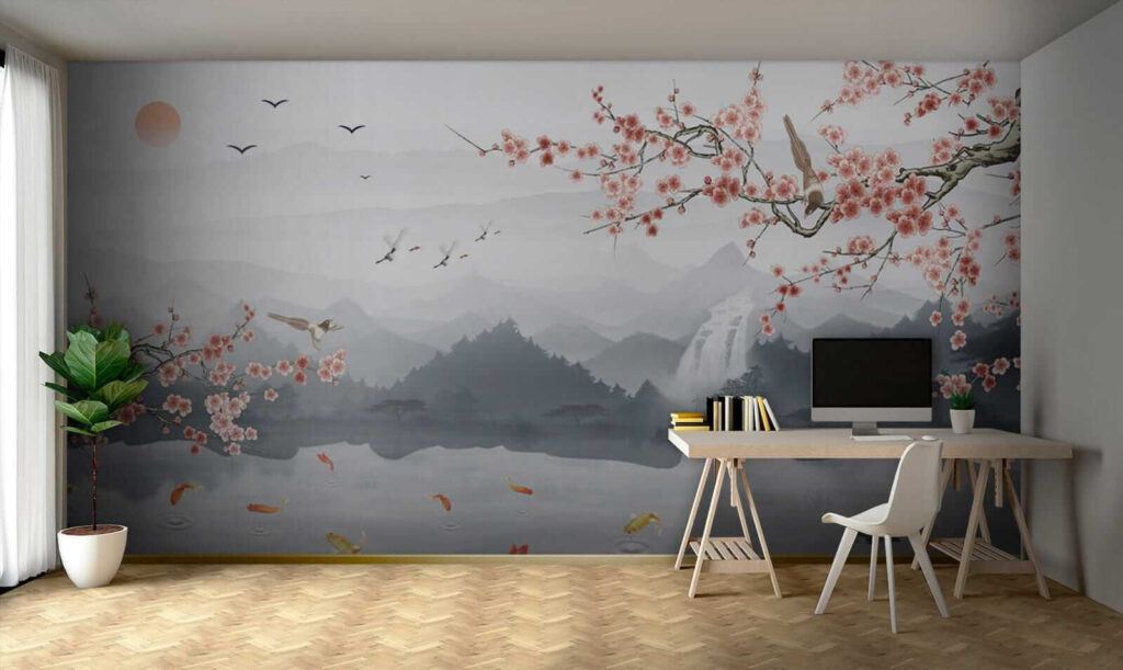 Pesci koi nel lago — ambiente 5