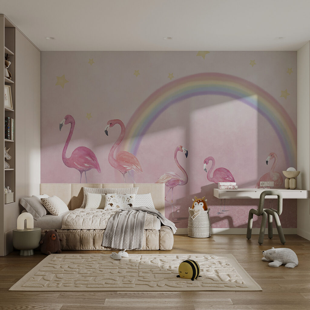Fenicotteri sotto l’arcobaleno — ambiente 2