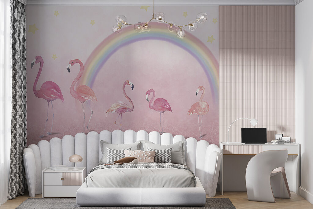 Fenicotteri sotto l’arcobaleno — ambiente 3
