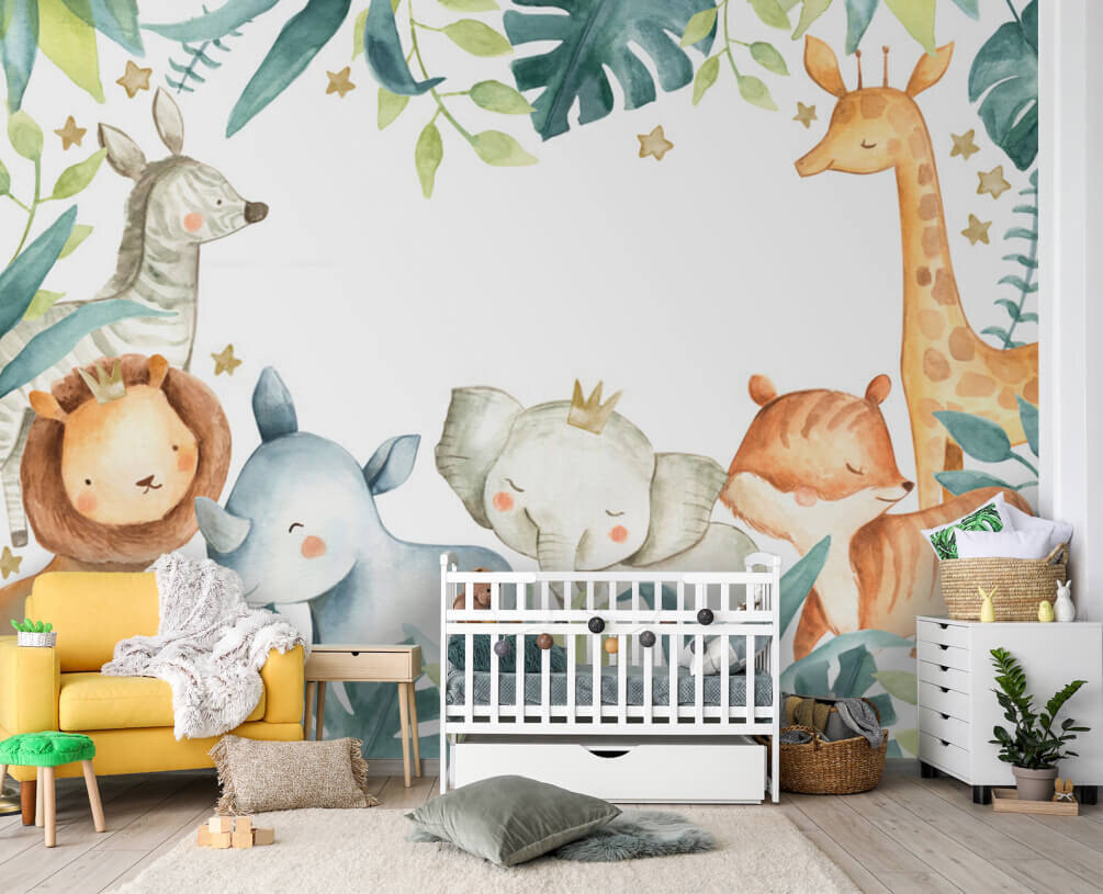 Animali sotto grandi foglie — ambiente 1