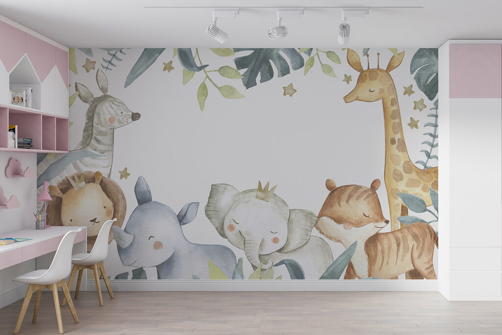 Animali sotto grandi foglie — ambiente 2