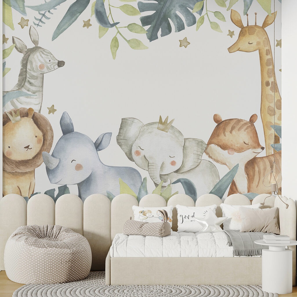 Animali sotto grandi foglie — ambiente 3
